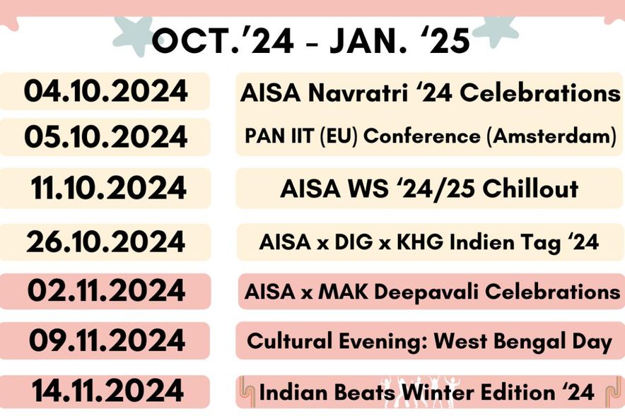 AISA EVENT CALENDER (October 2024 to January 2025)